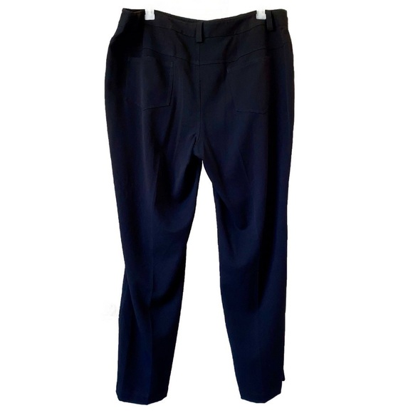 Rafaella Black Curvy Loose Fit Stretch Office Pants with Jean Style Size 20W - Picture 2 of 6